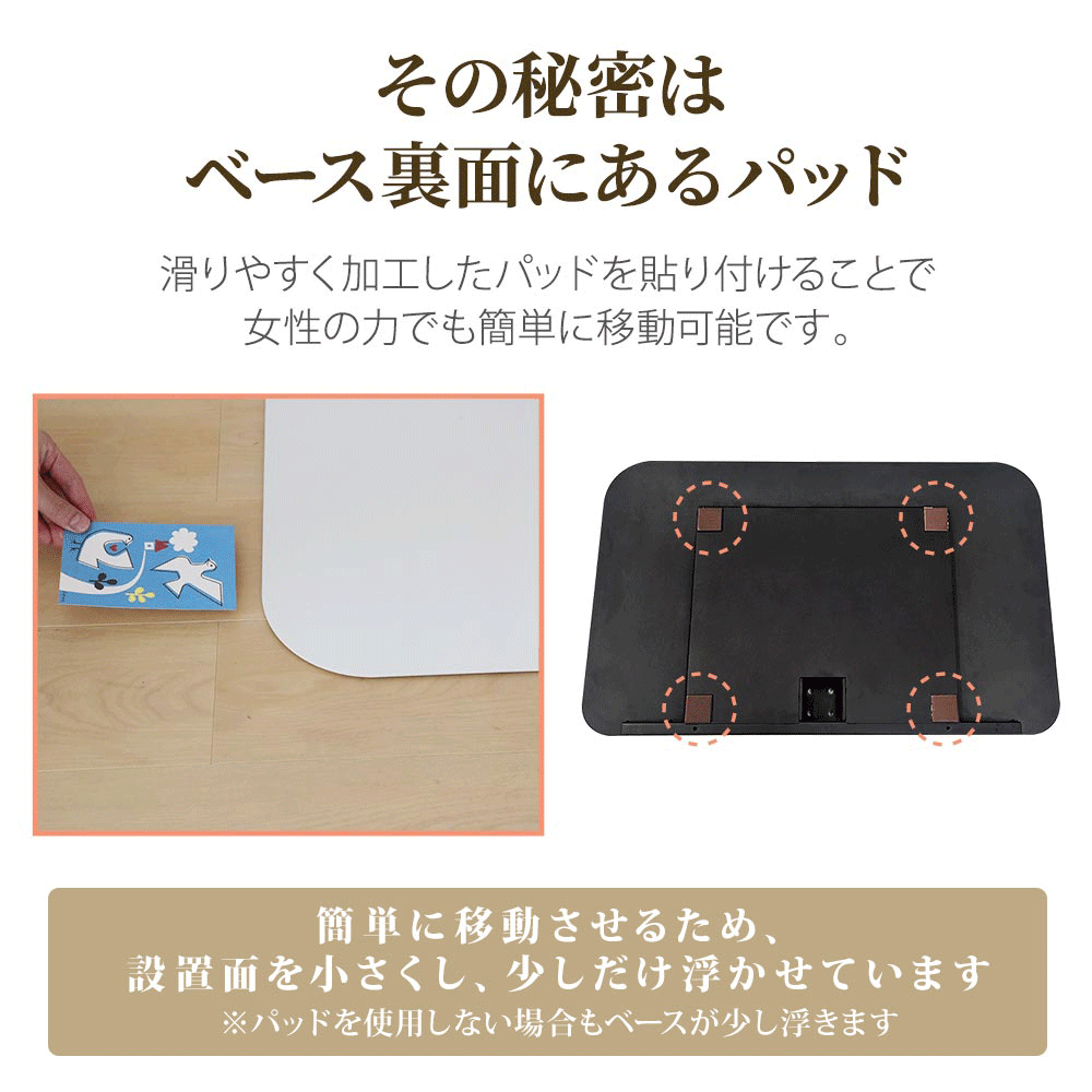 秘密はベース裏側にある軽スベパット